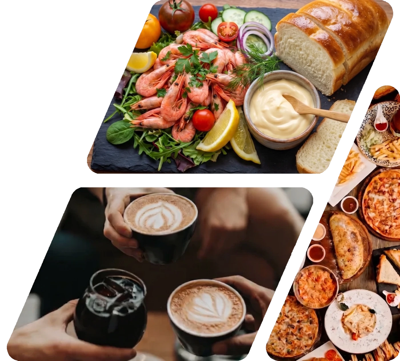 Et utvalg lokale retter fra restauranter, kafeer og barer